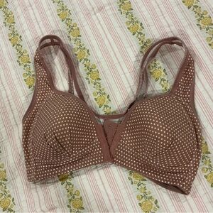 Polka Dot Women's Bra - Mauve
